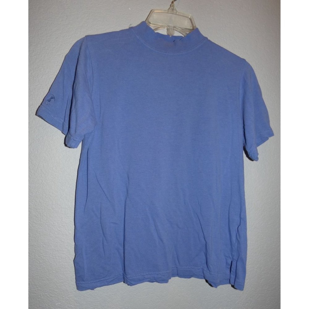Women's Blue Bamboo and Cotton Golf Shirt, Size Small, Monterey Club
